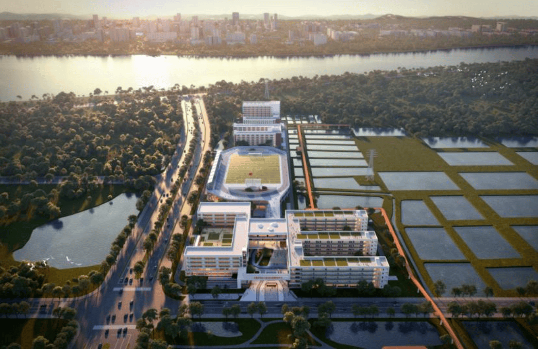 直击现场!东莞中学松山湖学校石排高级中学开建了