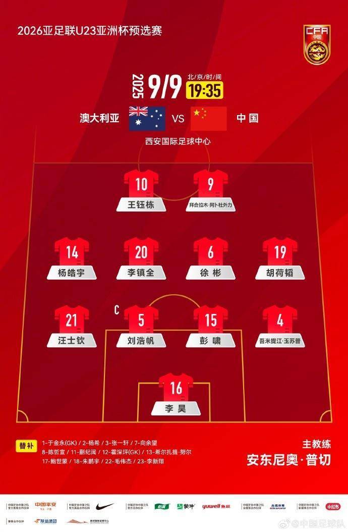 U22国足晋级U23亚洲杯,成国字号今年唯一达标的队伍